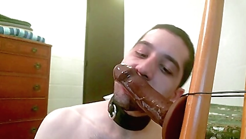 Sexy amateur girl with a big dick in her mouth