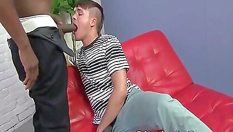 Cute brunette slut gets a mouthful