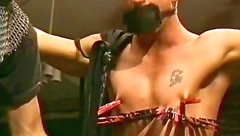 Sexy brunette hair with a dildo fucking