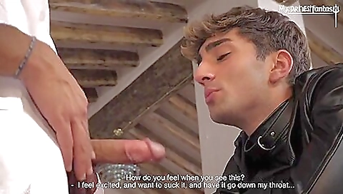 Blonde babe gets face full of cum