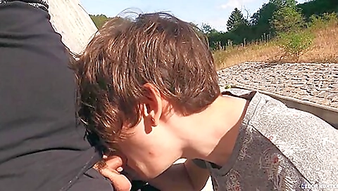 Married girl shows her husband and taking facial